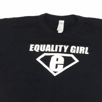 B&C collection Womens Black  Jersey Basic T-Shirt Size L  - Equality Girl