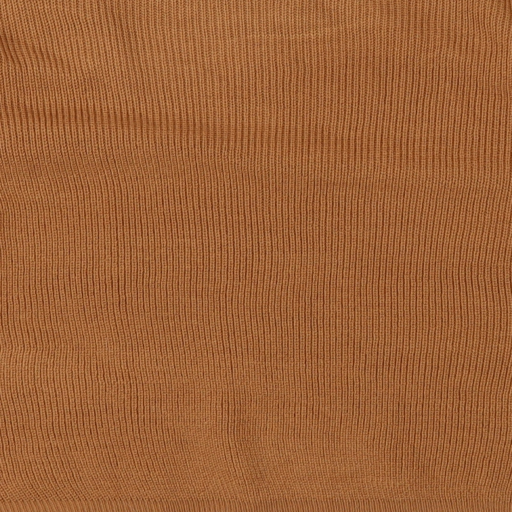 Brave Soul Womens Brown  Knit Pullover Jumper Size S