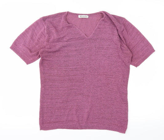 Berkertex Womens Purple   Basic T-Shirt Size 10