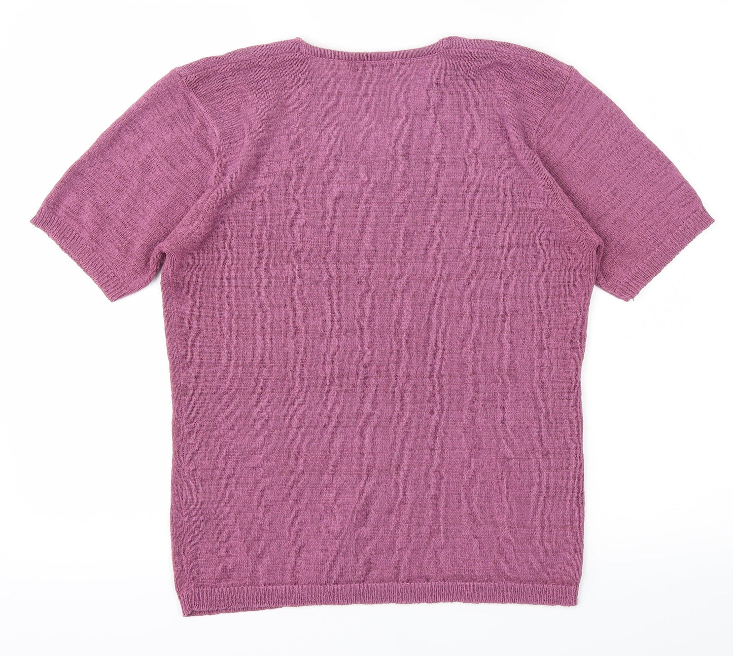 Womens UK Size 10 Berkertex Purple Basic T-Shirt