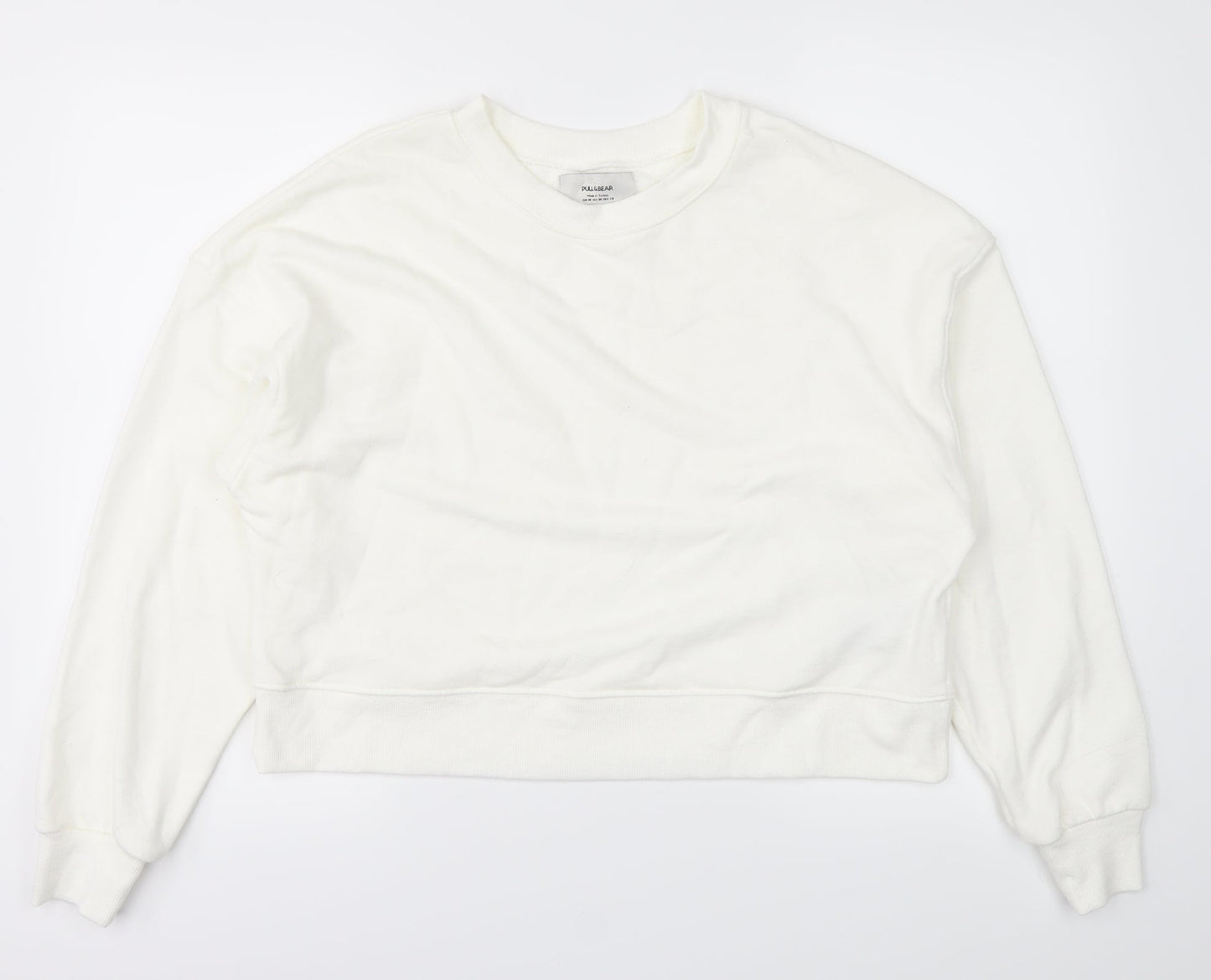 Pull&Bear Womens White   Pullover Jumper Size M