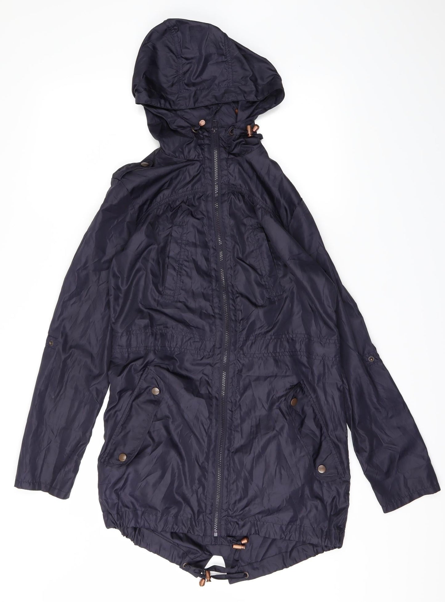 Womens UK Size 10 New Look Purple Windbreaker Coat