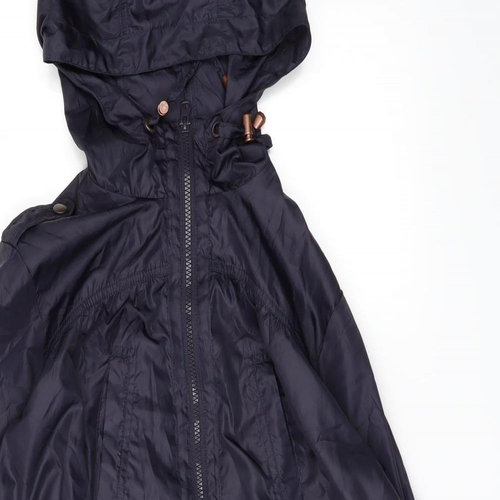 Womens UK Size 10 New Look Purple Windbreaker Coat