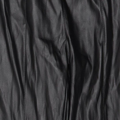 PRETTYLITTLETHING Womens Black   Trousers  Size 8 L25 in