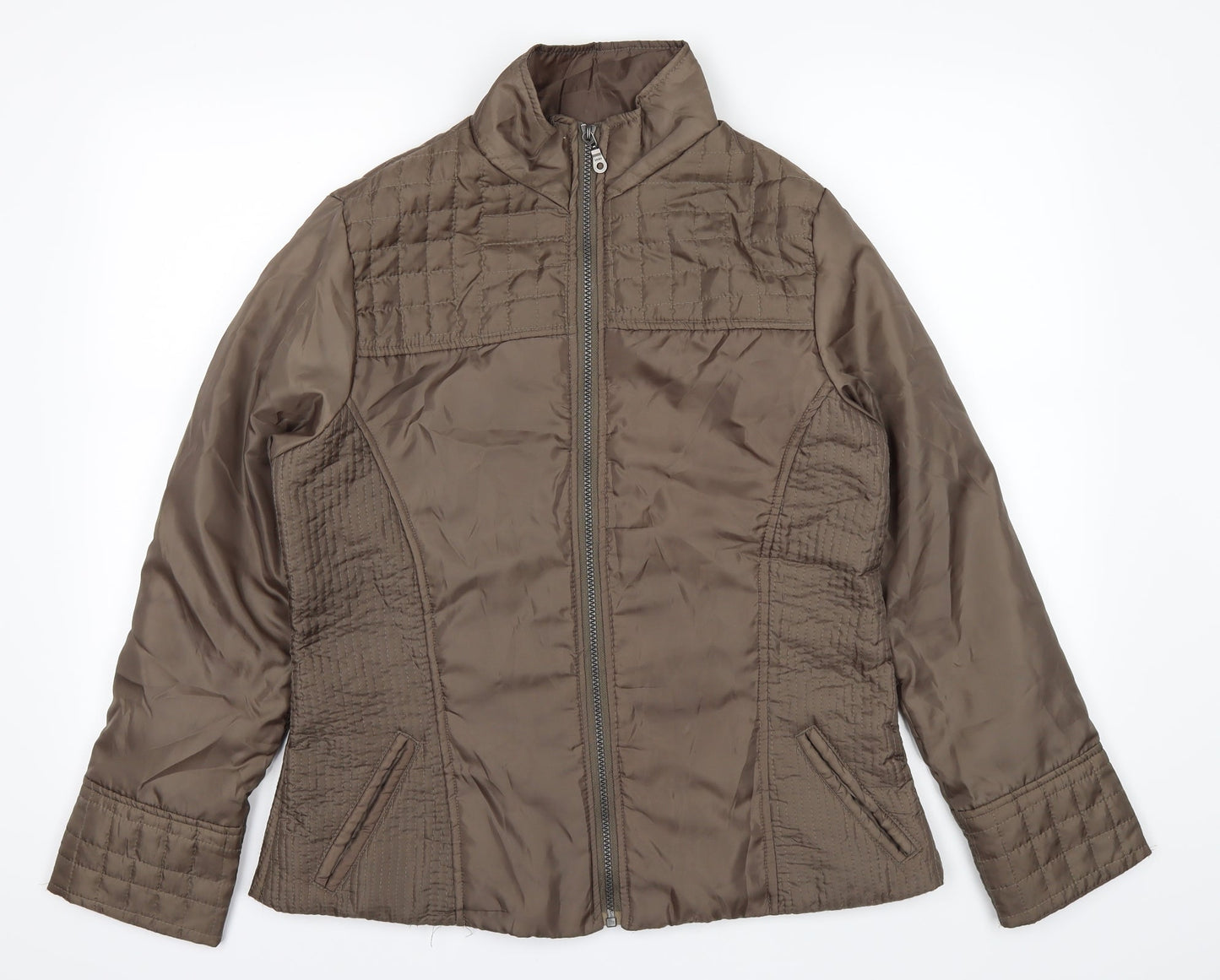 Womens UK Size 12 Marisota Green Bomber Jacket