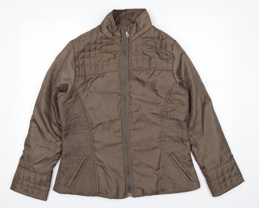 Womens UK Size 12 Marisota Green Bomber Jacket