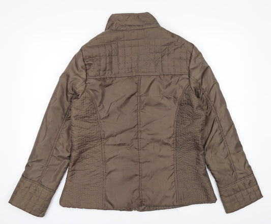 Womens UK Size 12 Marisota Green Bomber Jacket