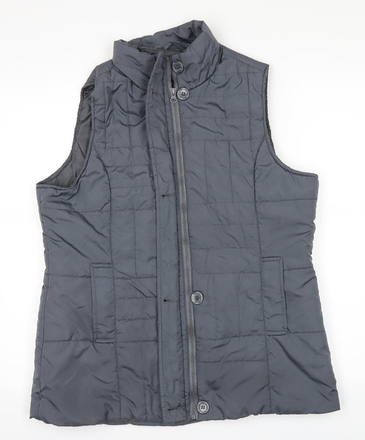Fabrizio Womens Blue   Puffer Jacket Waistcoat Size M