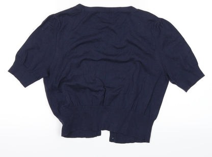 F&F Girls Blue   Cardigan Jumper Size 12 Years