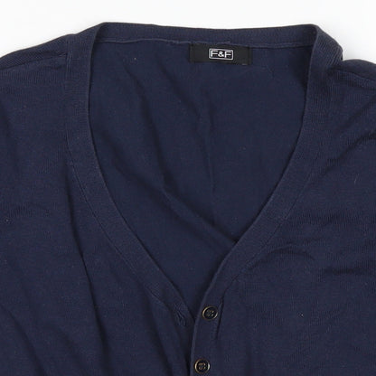 F&F Girls Blue   Cardigan Jumper Size 12 Years