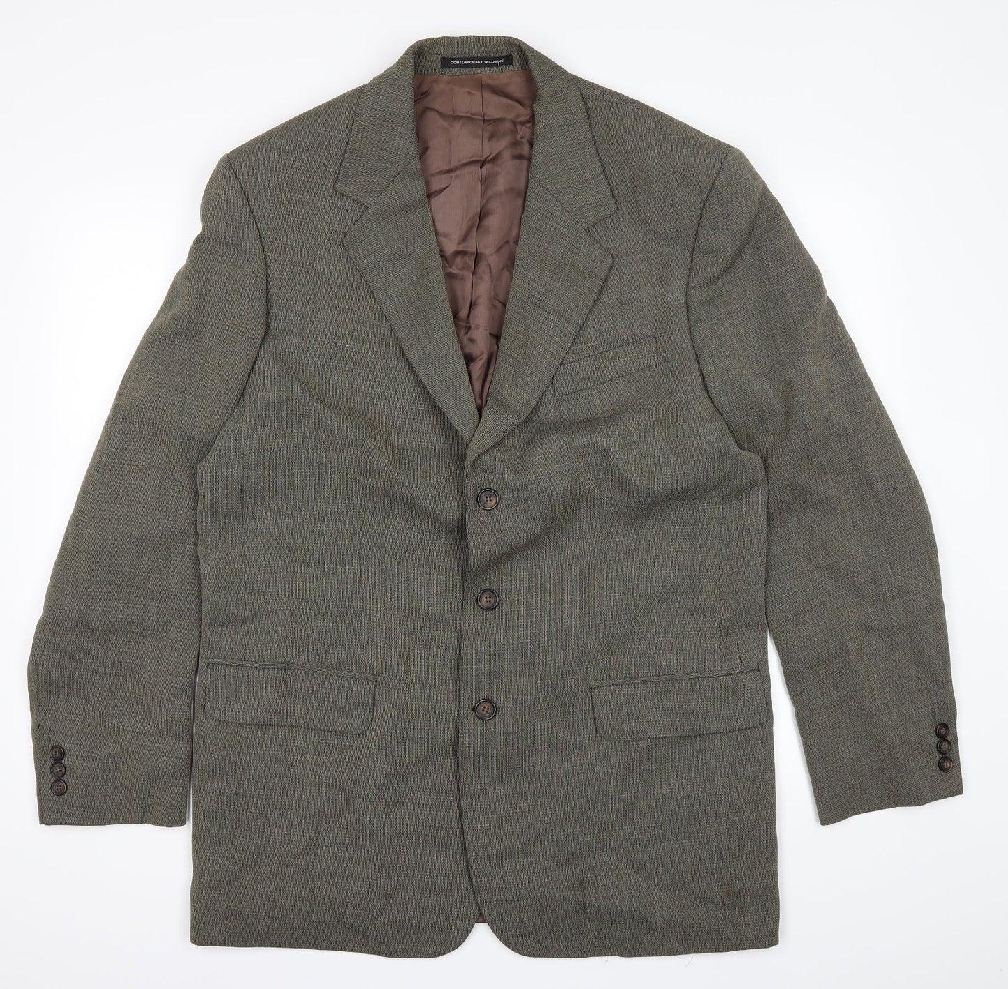 Mens UK Size 42 Burton Regular Green Suit Jacket