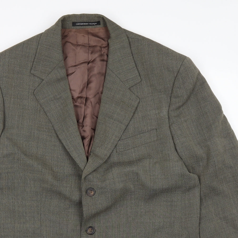 Mens UK Size 42 Burton Regular Green Suit Jacket