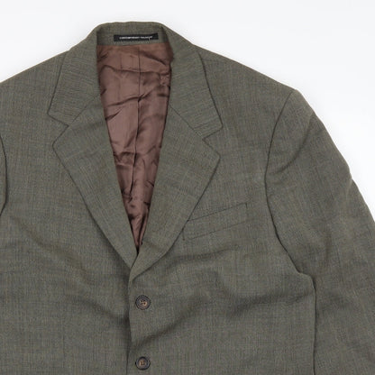 Mens UK Size 42 Burton Regular Green Suit Jacket