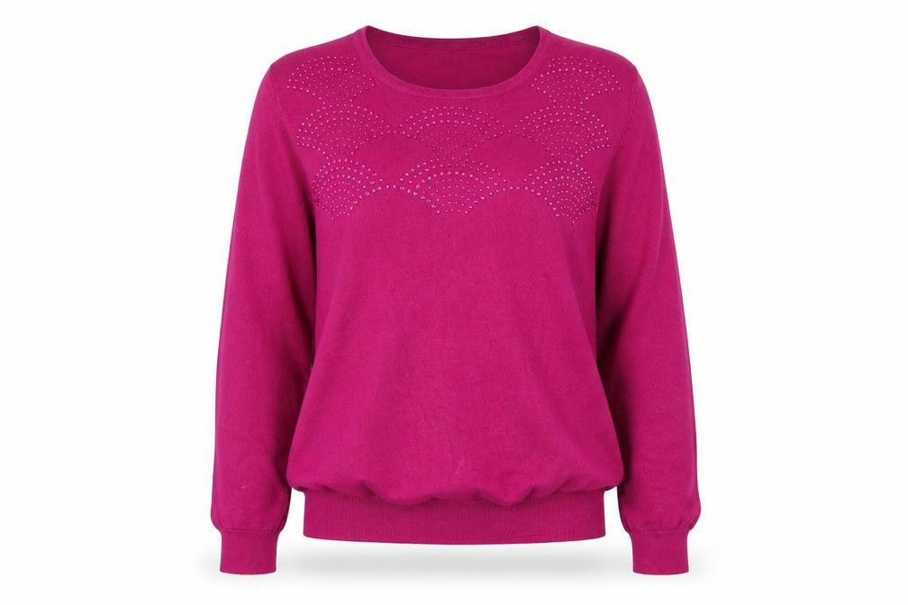 Womens UK Size L Mudflower Pink Basic T-Shirt