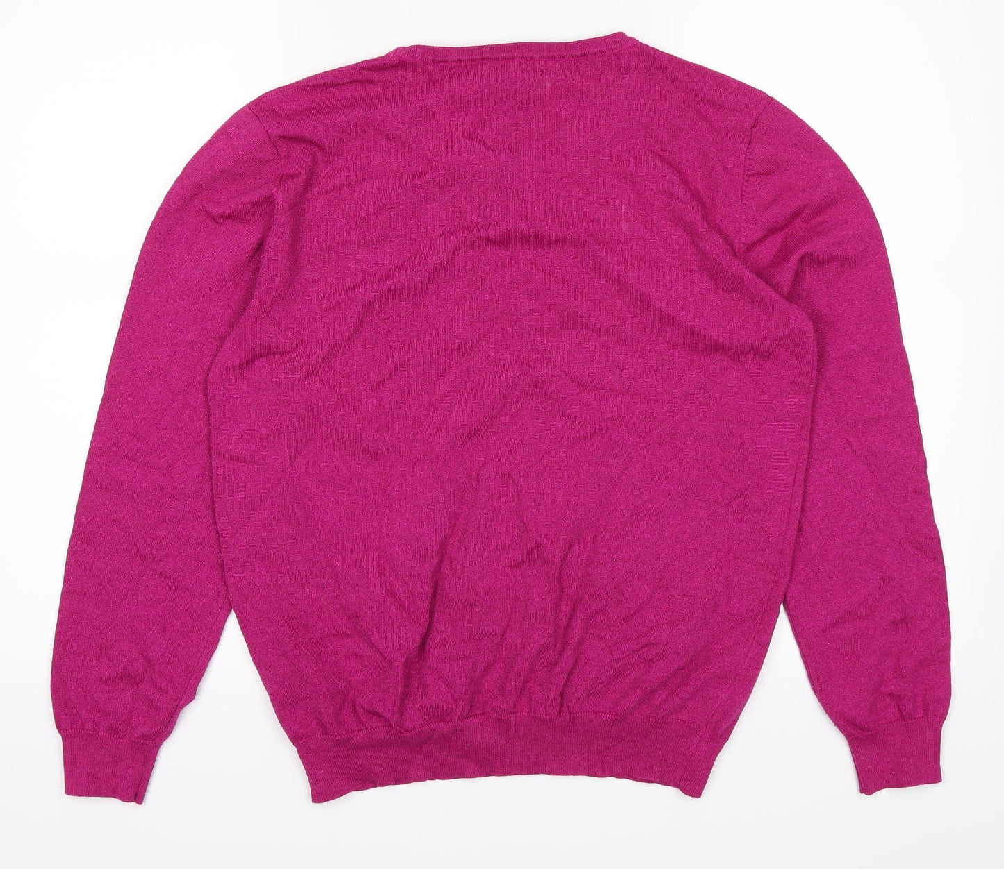 Womens UK Size L Mudflower Pink Basic T-Shirt