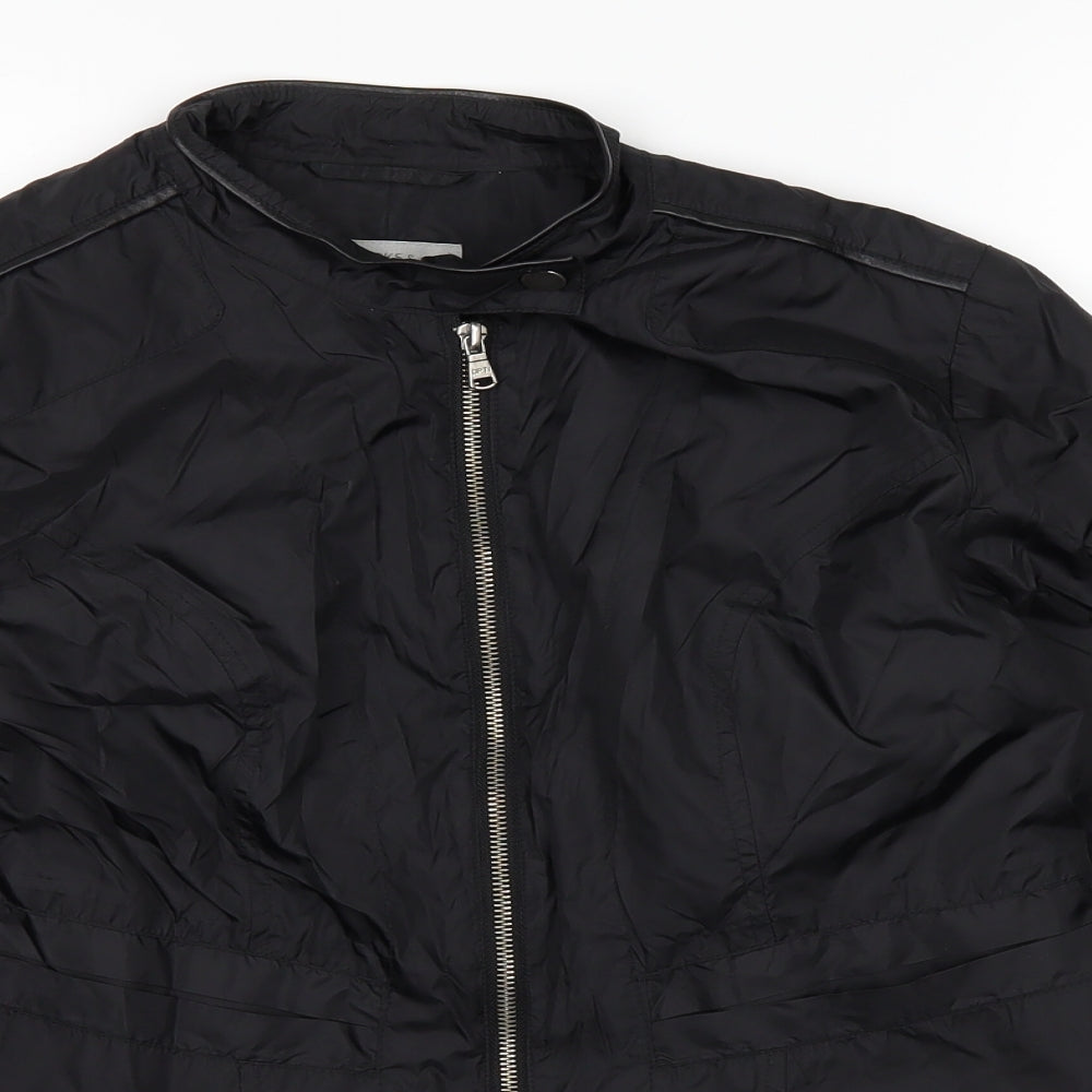 Womens UK Size 10 Marks and Spencer Black Windbreaker Coat