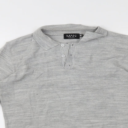 Boohoo Mens Grey   Pullover Jumper Size S