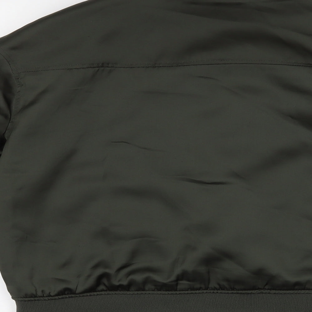 H&M Womens Green   Bomber Jacket Coat Size 6