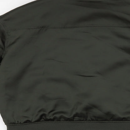 H&M Womens Green   Bomber Jacket Coat Size 6