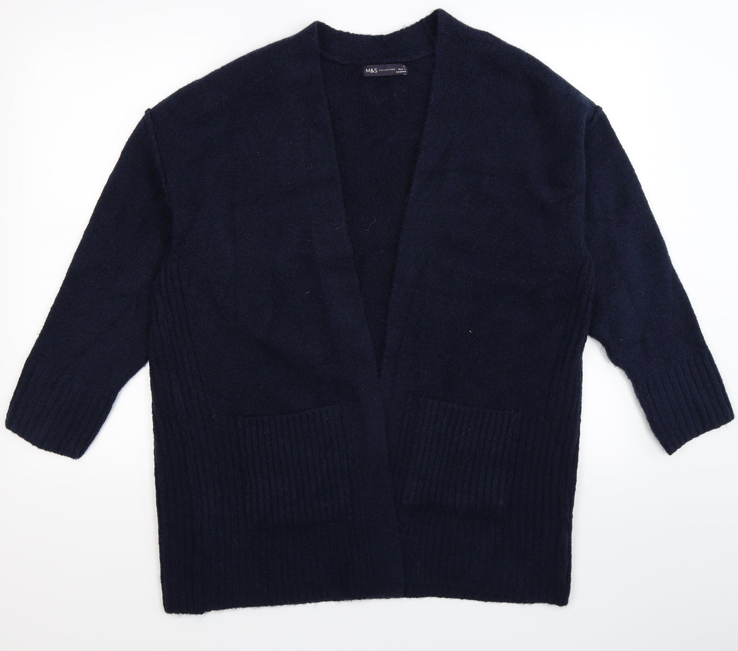 Marks and Spencer Womens Blue  Knit Cardigan Jumper Size M
