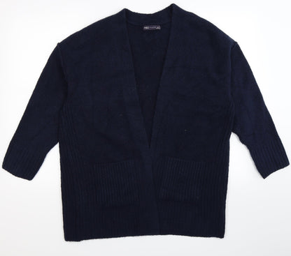 Marks and Spencer Womens Blue  Knit Cardigan Jumper Size M