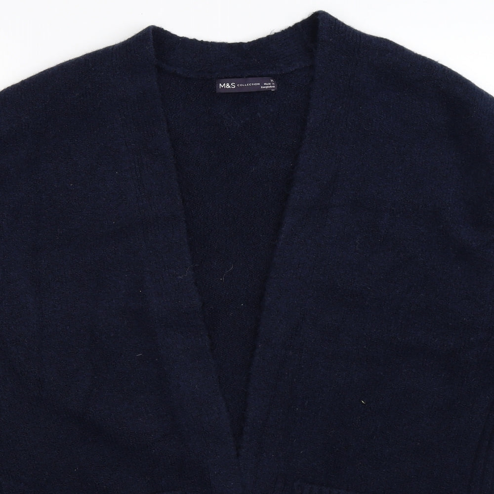 Marks and Spencer Womens Blue  Knit Cardigan Jumper Size M