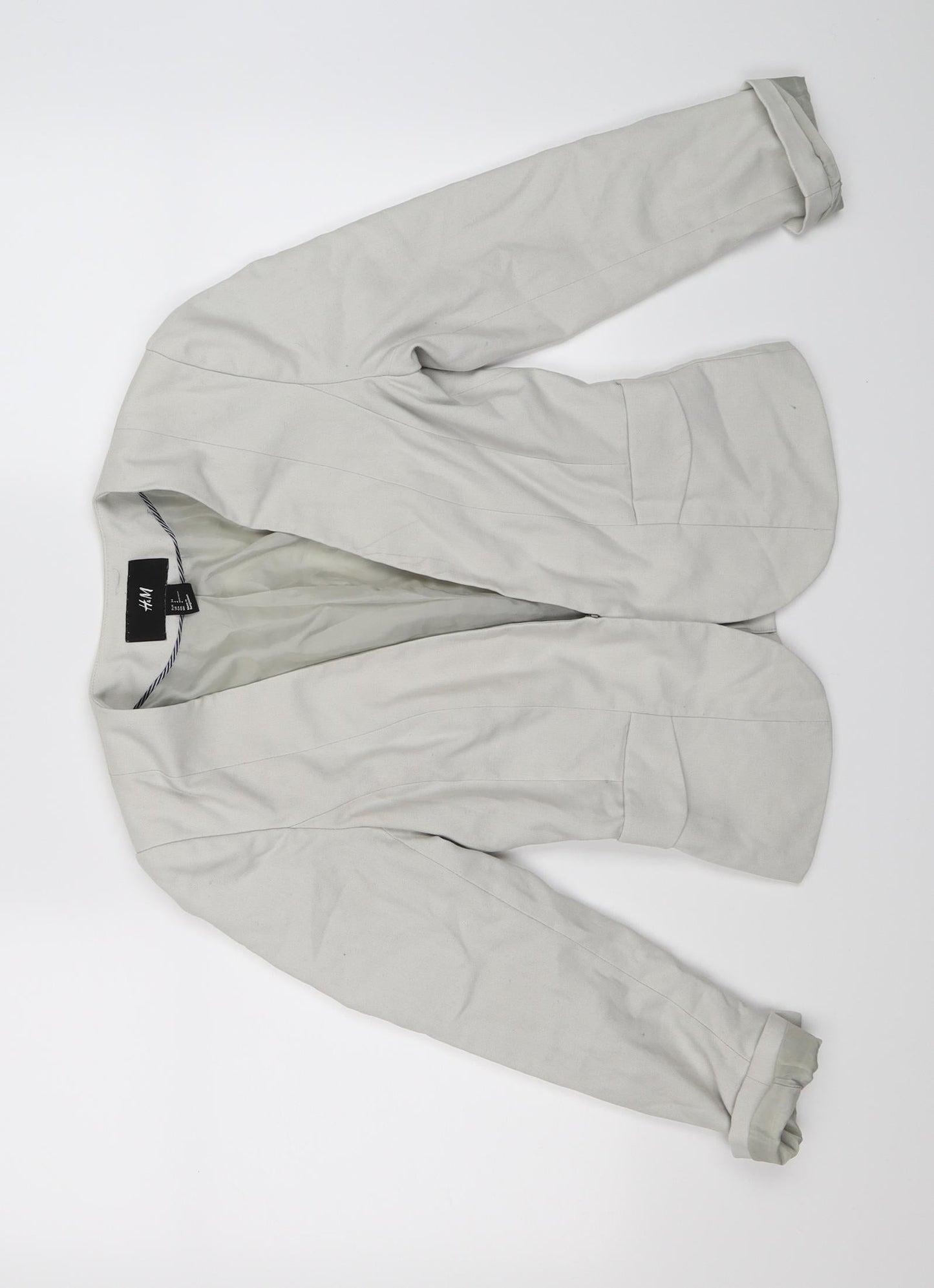 H&M Womens Beige   Jacket Blazer Size 6