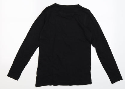 Primark Girls Black   Pullover Jumper Size 12-13 Years  - magical unicorn