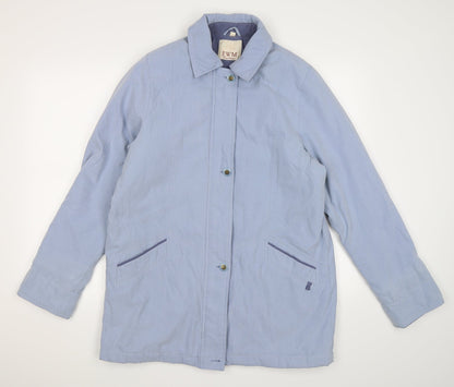 Womens UK Size 14 EWM Blue Windbreaker Coat