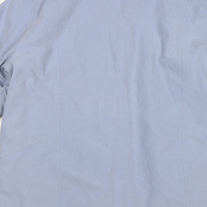 Womens UK Size 14 EWM Blue Windbreaker Coat