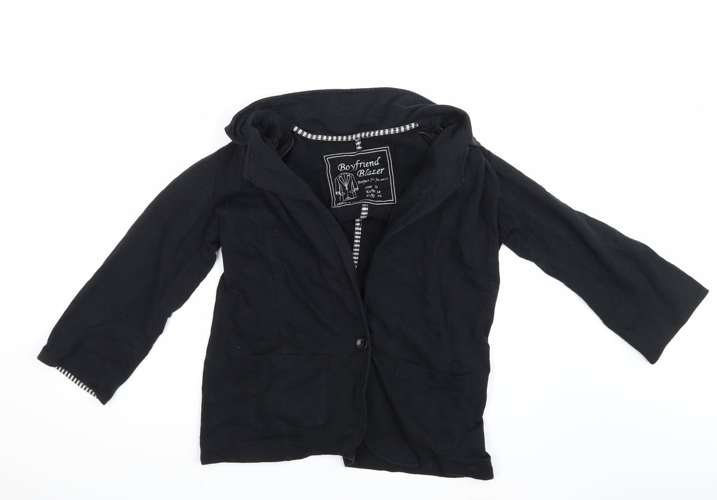 Womens UK Size  Denim & Co. Black Overcoat