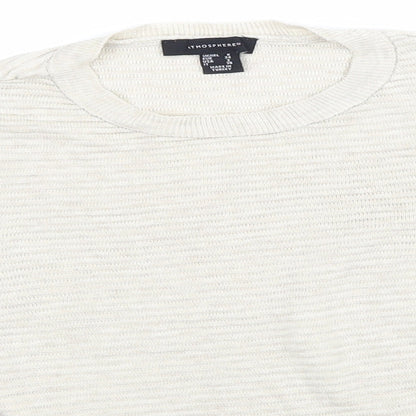 Primark Womens Beige Striped  Pullover Jumper Size 6
