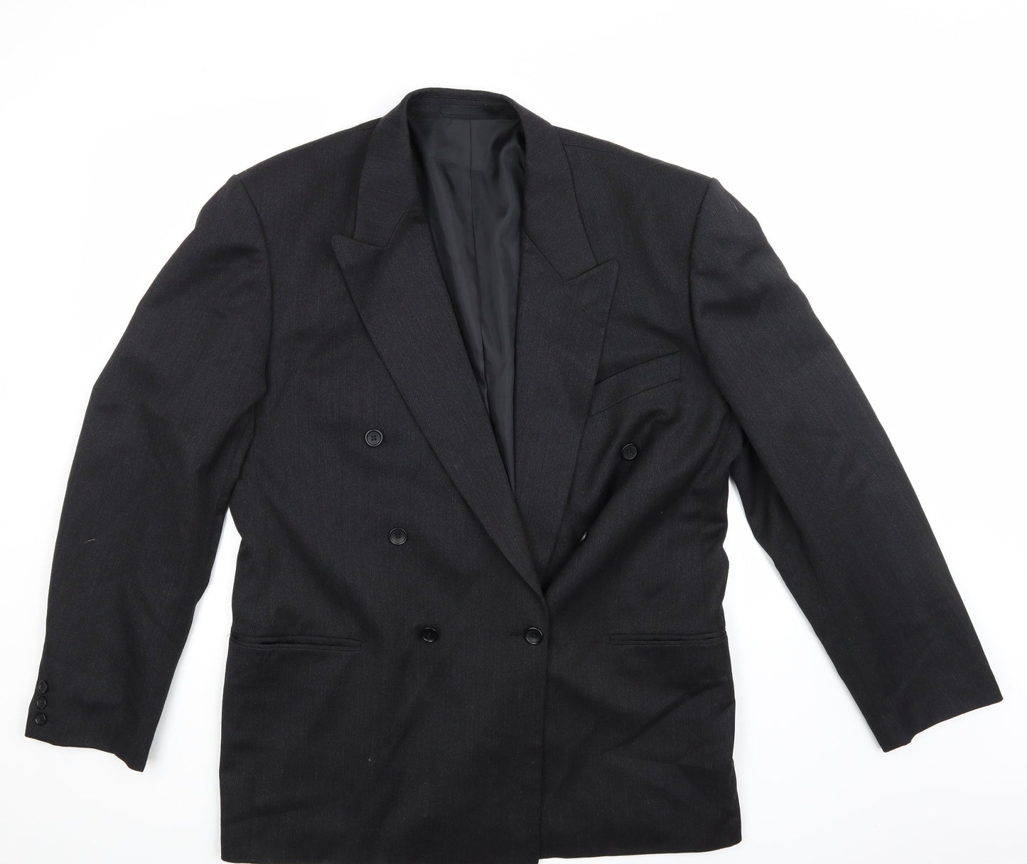 Mens UK Size L C&A Regular Black Suit Jacket