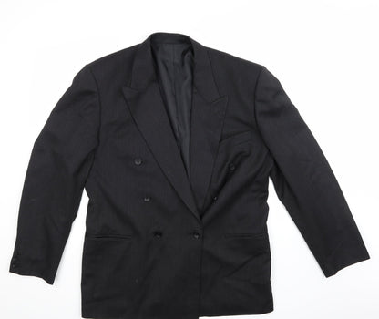 Mens UK Size L C&A Regular Black Suit Jacket