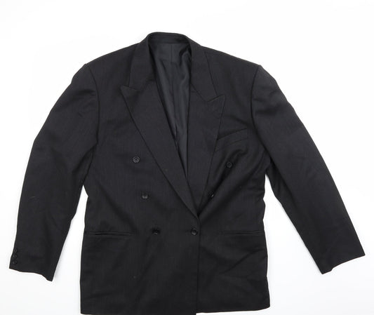 Mens UK Size L C&A Regular Black Suit Jacket