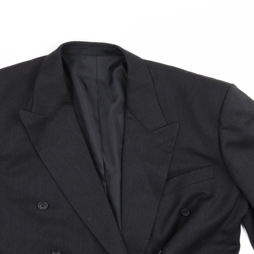 Mens UK Size L C&A Regular Black Suit Jacket