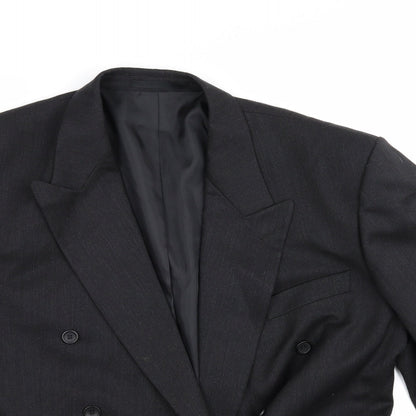 Mens UK Size L C&A Regular Black Suit Jacket