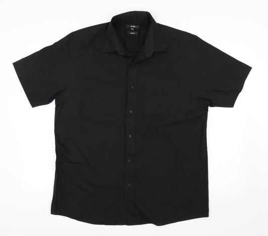 George Mens Black    Button-Up Size 16.5