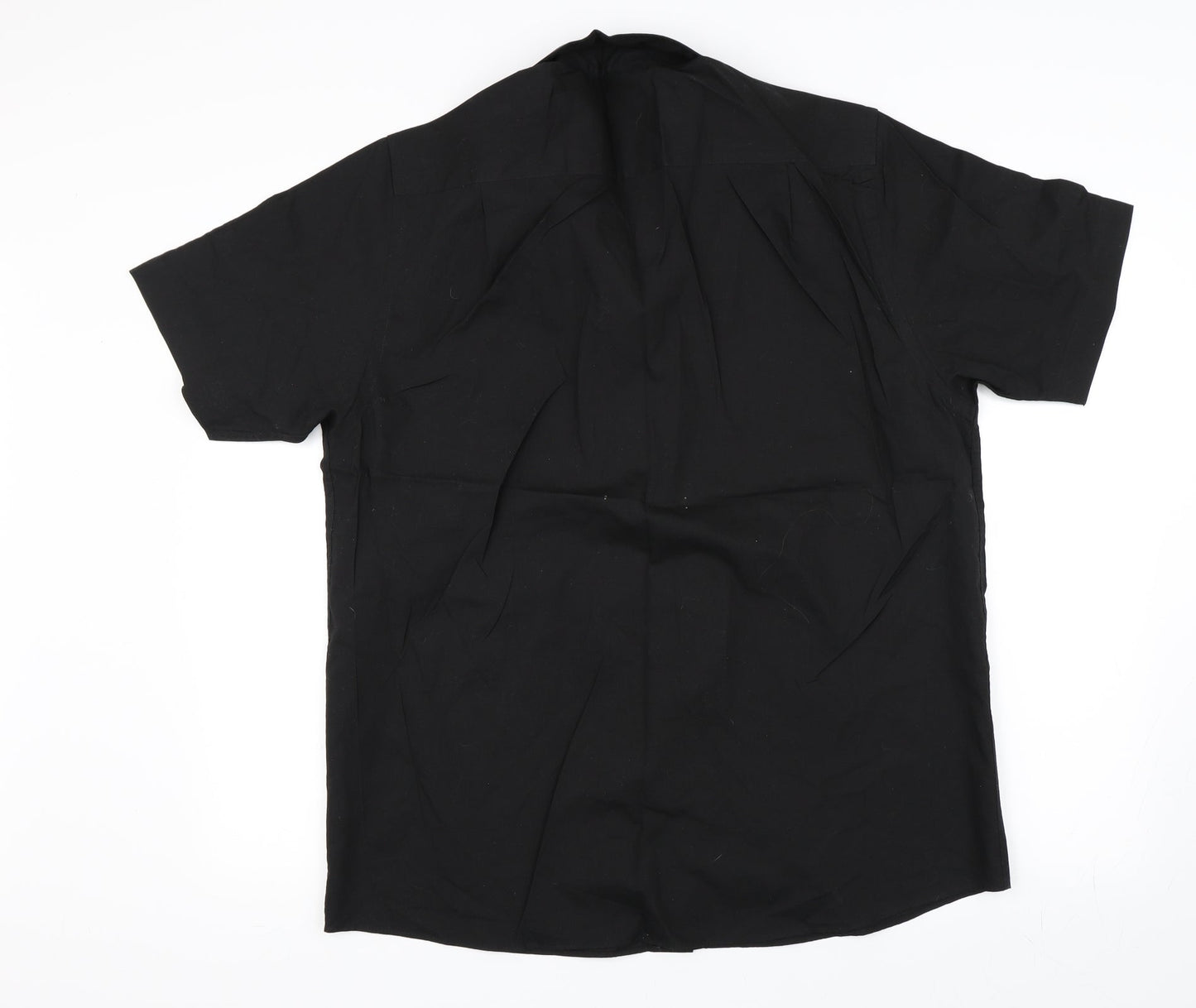 George Mens Black    Button-Up Size 16.5
