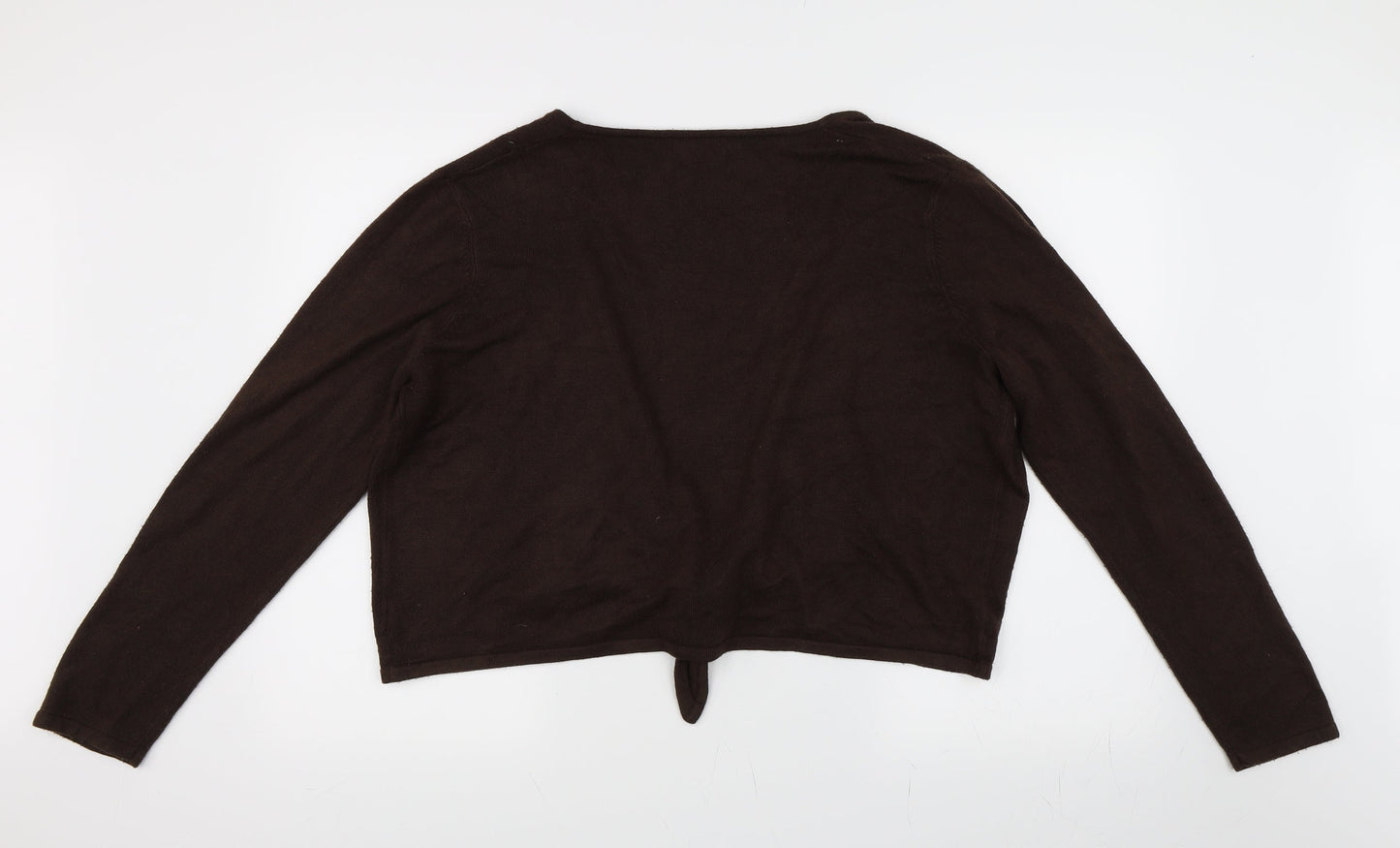 BM Collection Womens Brown   Cardigan Jumper Size XL