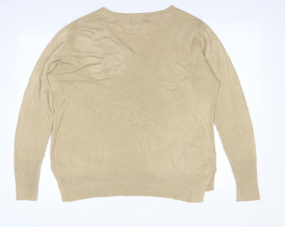 Primark  Womens Beige   Pullover Sweatshirt Size L
