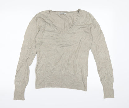 George  Womens Beige   Pullover Sweatshirt Size 12