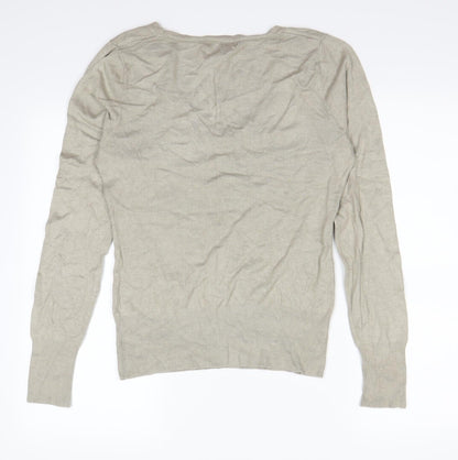 George  Womens Beige   Pullover Sweatshirt Size 12