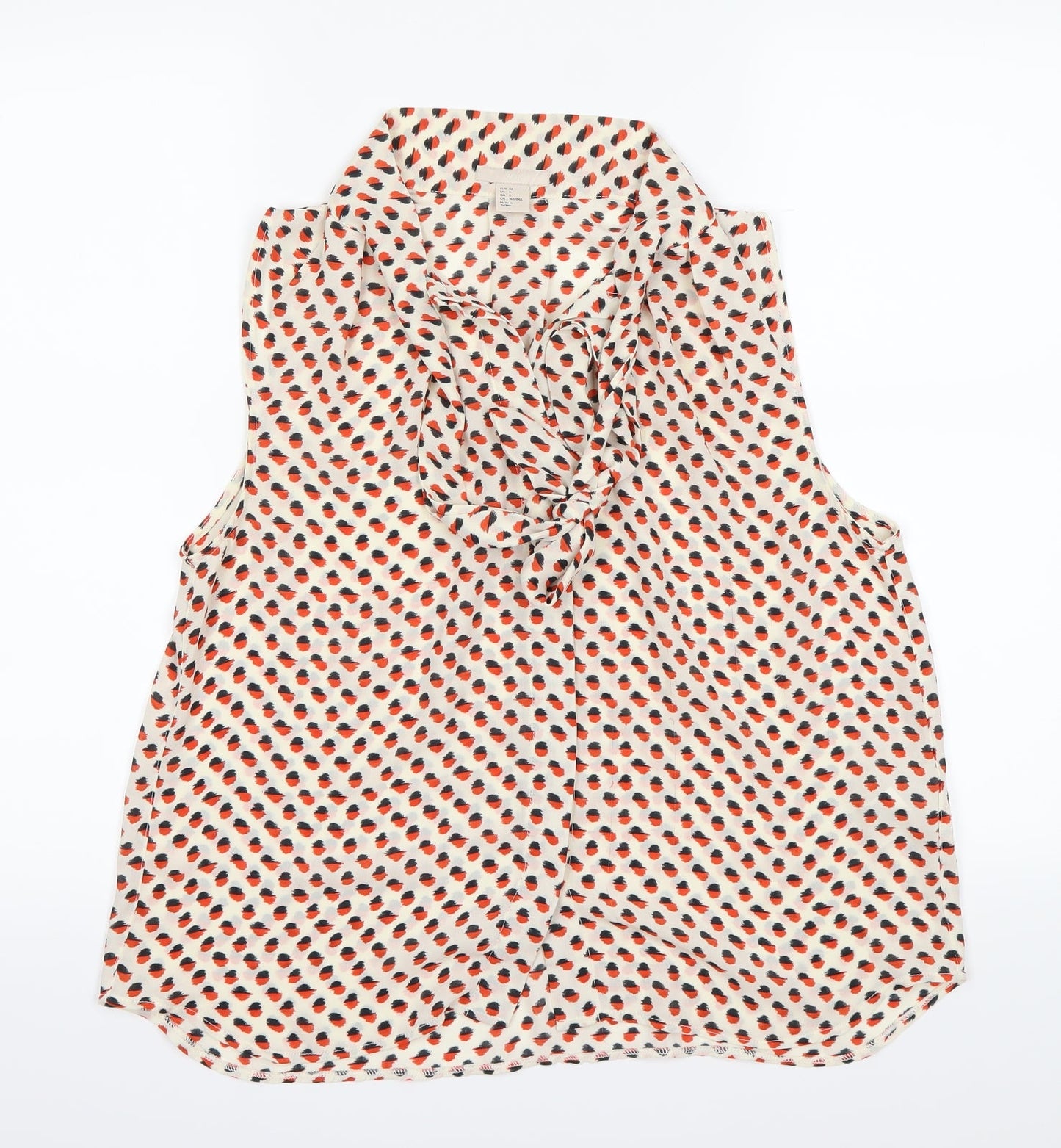 Womens UK Size 6 H&M Red Basic Blouse