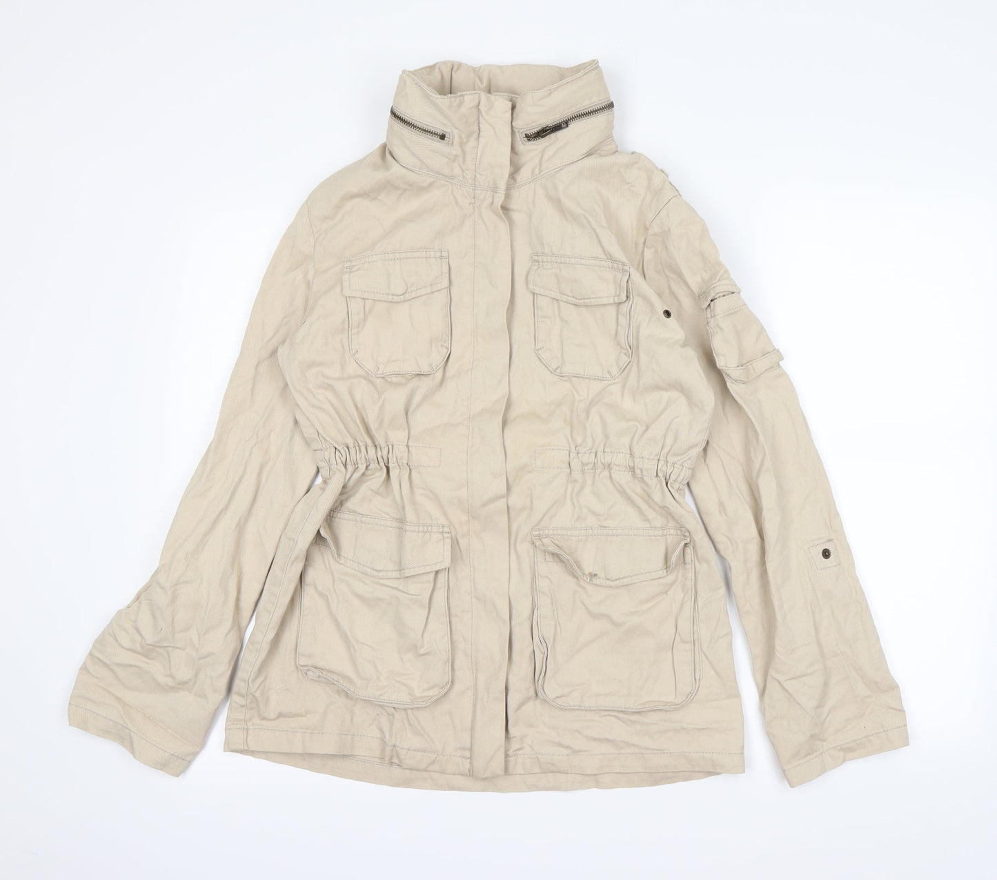 H&M  Womens Beige   Jacket  Size 6