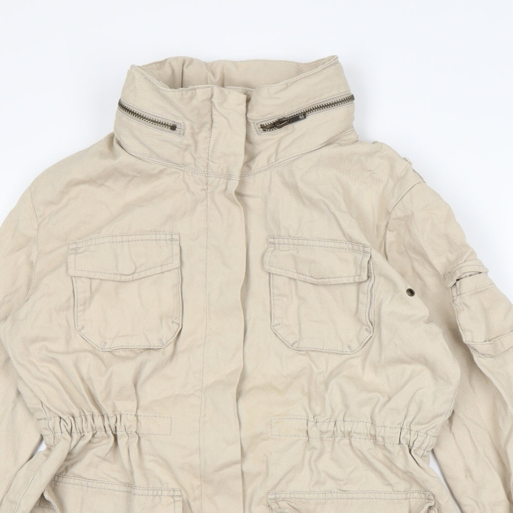 H&M  Womens Beige   Jacket  Size 6