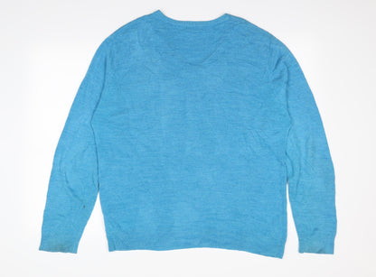 Mens UK Size XL M&S Blue Pullover Sweatshirt