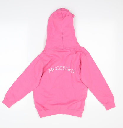 Awdis Girls Pink   Pullover Hoodie Size 7-8 Years