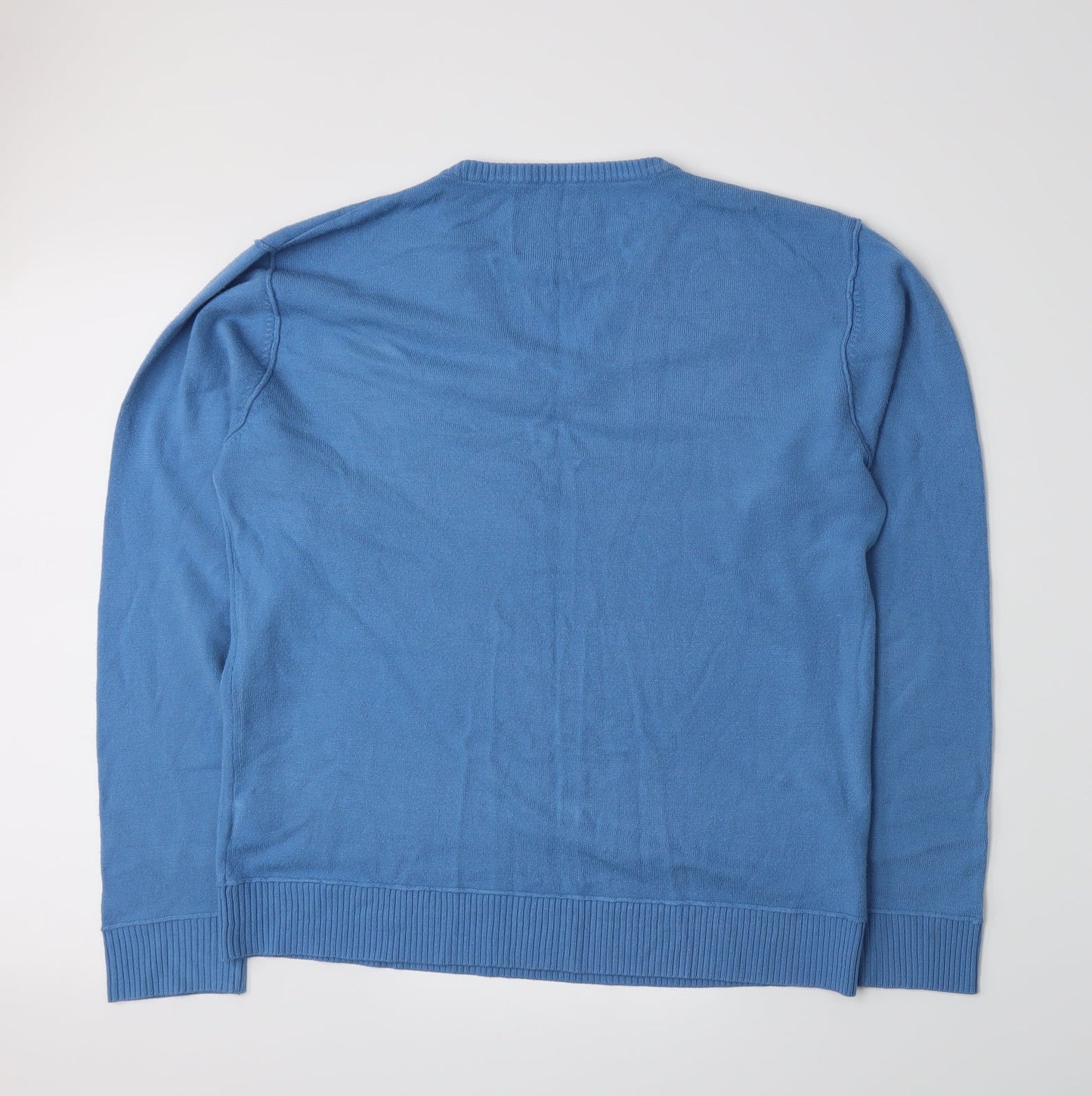 Preworn Mens Blue  Knit Pullover Jumper Size L
