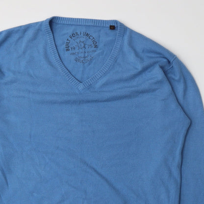 Preworn Mens Blue  Knit Pullover Jumper Size L